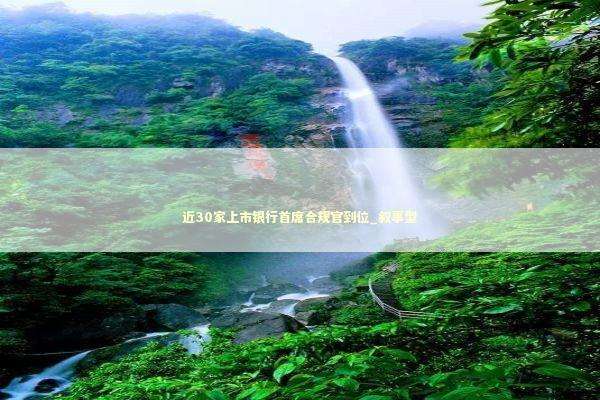 近30家上市银行首席合规官到位_叙事型 新闻