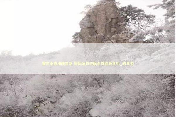 霍尔木兹海峡告急 国际油价狂飙全球能源危机_叙事型 新闻