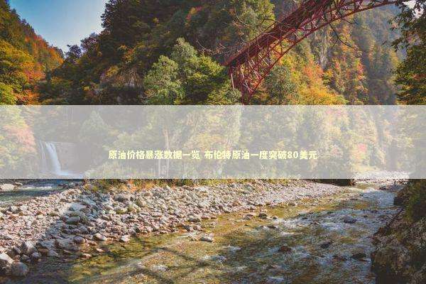 原油价格暴涨数据一览 布伦特原油一度突破80美元 新闻