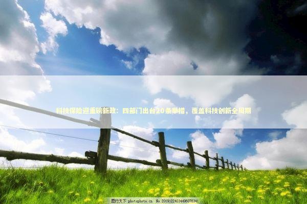 科技保险迎重磅新政：四部门出台20条举措，覆盖科技创新全周期 新闻