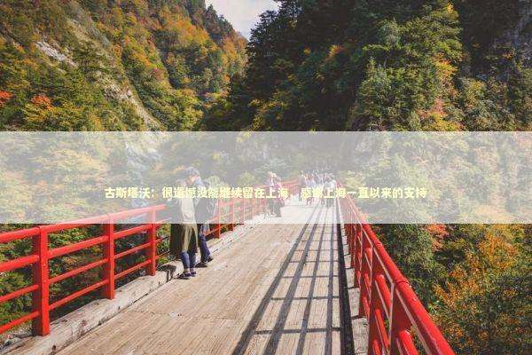 古斯塔沃：很遗憾没能继续留在上海，感谢上海一直以来的支持 新闻