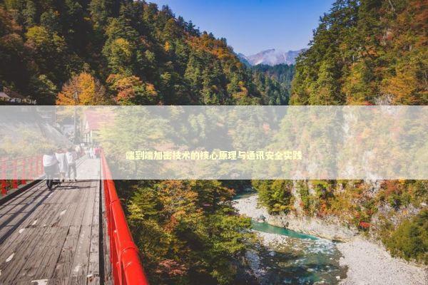 端到端加密技术的核心原理与通讯安全实践